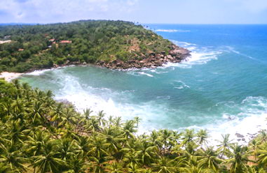 Real estate at beach in in Sri Lanka