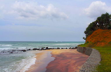 Real estate at beach in in Sri Lanka