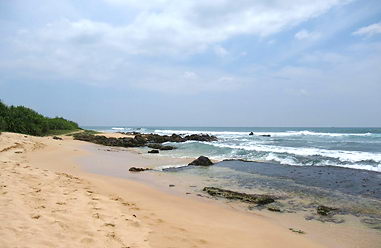 Real estate at beach in in Sri Lanka