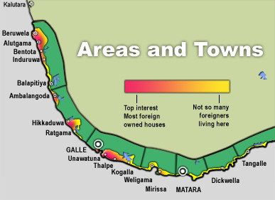 Area Map Sri Lanka